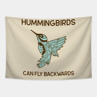 Hummingbirds can fly Backwards Animal Facts Tapestry