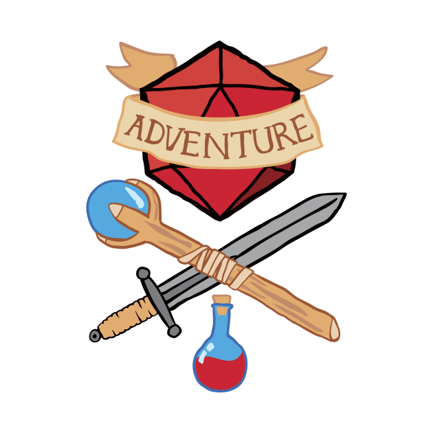 Adventure D&D Tshirt by Natural 20 Shirts