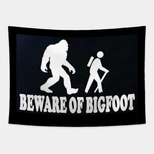 beware of bigfoot Tapestry by sienceart