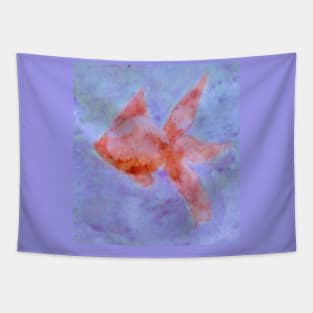 Red golden fish swimming Tapestry