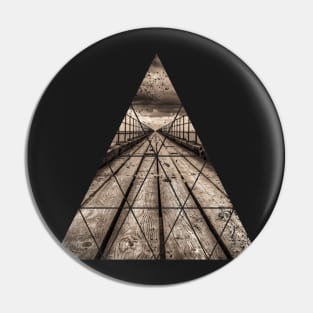 Geometric Triangle Design- Boardwalk Pin