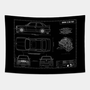 E30 M3 Black Tapestry