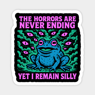 Blue Frog: The Horrors Are Never Ending Yet I Remain Silly Magnet
