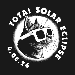 April 8 2024 Total Solar Eclipse cat T-Shirt