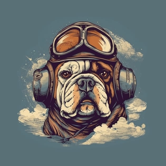 Aviator dog by GreenMary Design