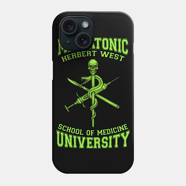 Herbert West Miskatonic - Azhmodai 23 Phone Case by azhmodai