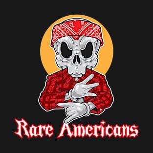 Skull Gangsta Rare Americans T-Shirt