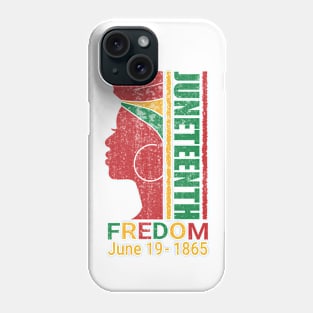 juneteenth black history 1865, juneteenth african american, independence day Phone Case