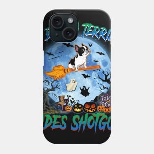 My Boston Terrier Rides Shotgun Witch Halloween Phone Case