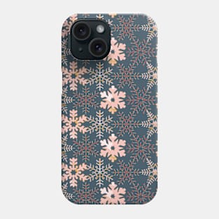 Pink Mosaic Snowflakes Phone Case