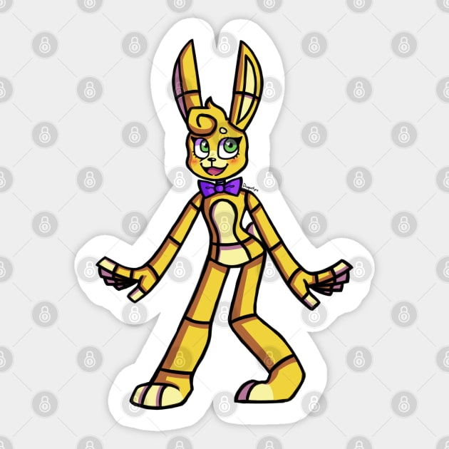  Fredbear'S Family Diner Poster (Spring Bonnie) Sticker