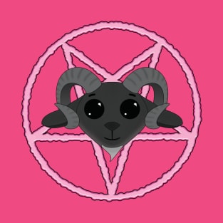 Cute Goat Pentagram T-Shirt