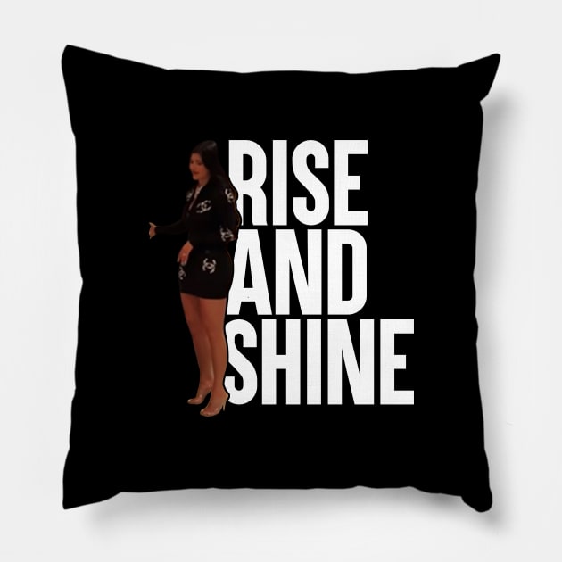 Kylie Jenner "Rise and Shine" Pillow by artsylab