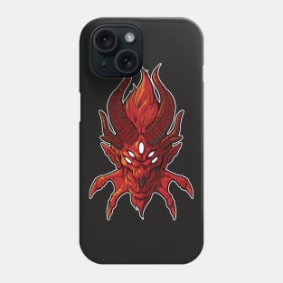 Rad Red Demon Head Phone Case