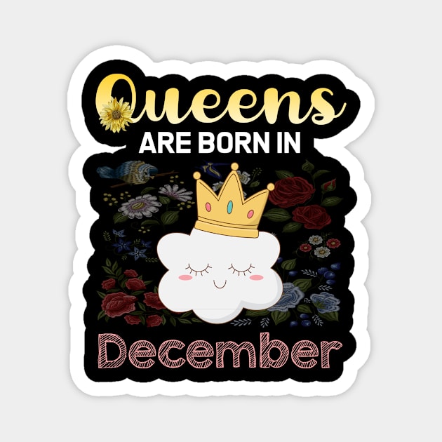 Queen Cloud Crown December Magnet by symptomovertake