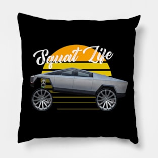 SQUATTED TRUCK T-SHIRT Pillow