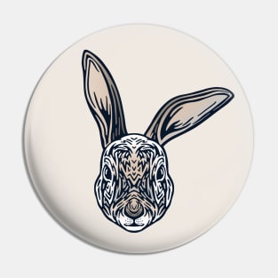 Rabbit Face Pin