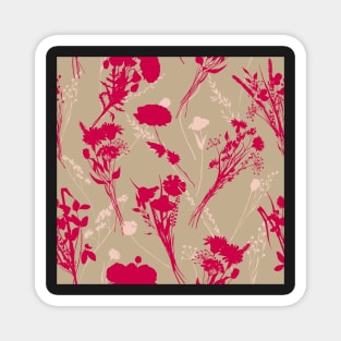 Florals in Magentaverse Magnet