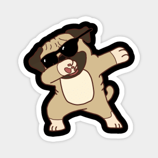 Dabbing Pug Magnet