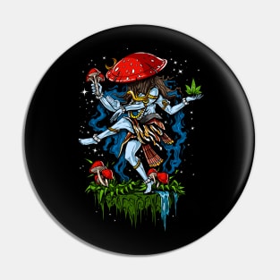 Psychedelic Shiva Magic Mushroom Pin