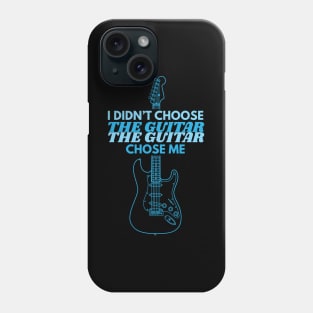 I Didn't Choose The Guitar S-Style Electric Guitar Outline Phone Case