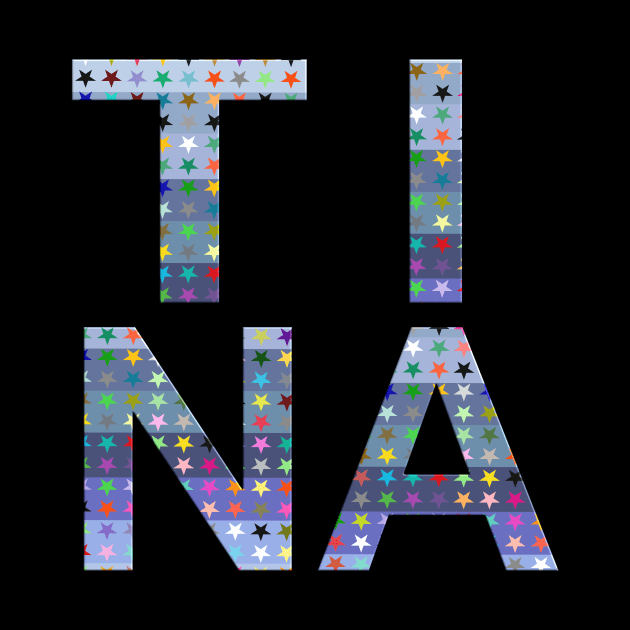 Tina, name, typography by Furashop