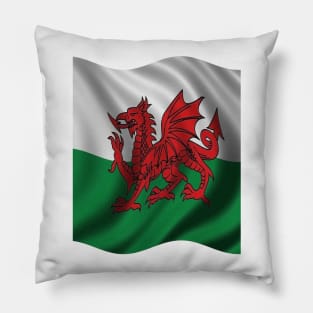 Y Ddraig Goch Welsh Flag Pillow