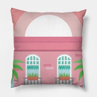 Summer Beach Hosue Pillow