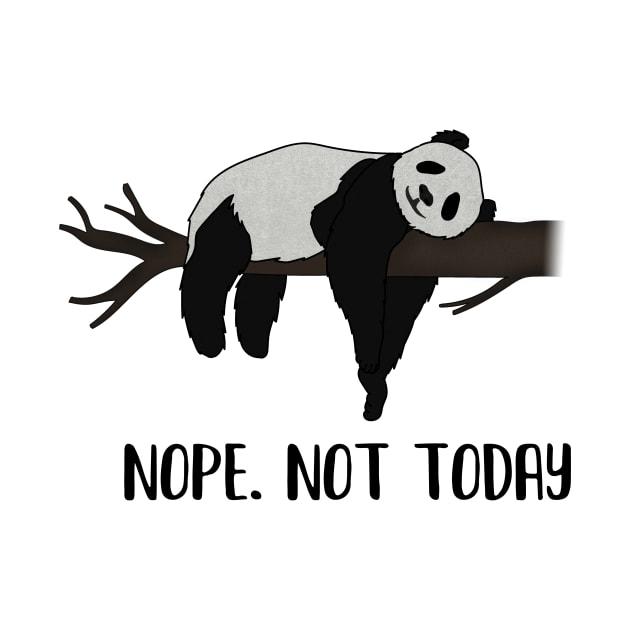 Lazy Day, Nope not today, Funny Panda by dukito