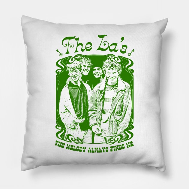 The La's / Original Retro Psychedelic Design Pillow by DankFutura