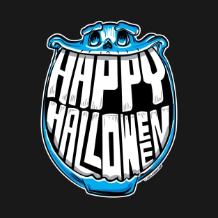 Happy Halloween Grin Skull T-Shirt