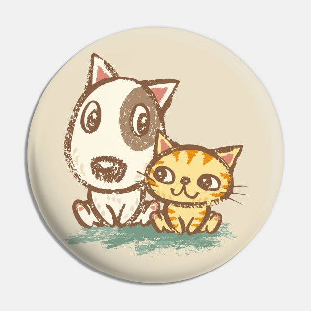 Dog and cat with good relations Pin by sanogawa