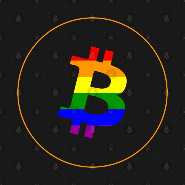 Bitcoin LGBT Pride Rainbow by LunarLanding