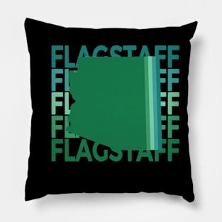 Flagstaff Arizona Green Repeat Pillow