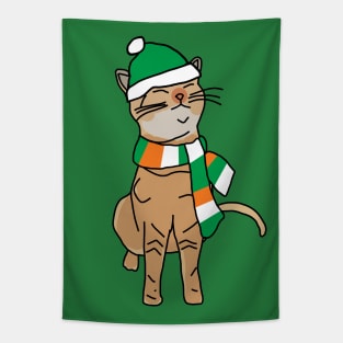 Irish Kitty Cat on St Patricks Day Tapestry