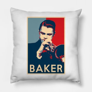 Chet Baker Hope Poster - Sizes of Jazz History Pillow