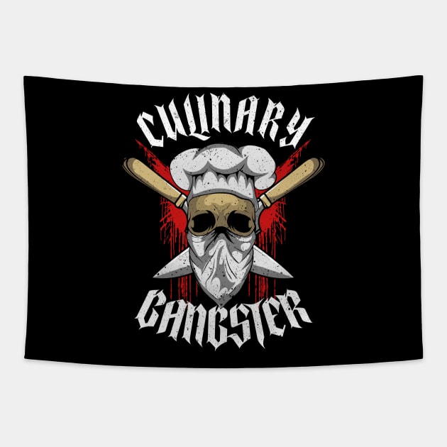 Culinary Gangster The Best Cook In The Kitchen Pun Tapestry by theperfectpresents