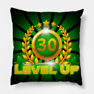 Level Up 30th Birthday Gift Pillow