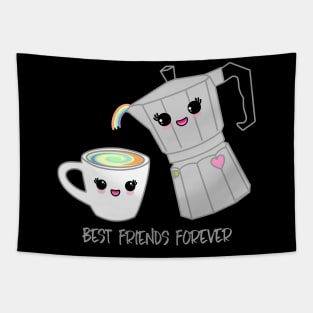 Coffee pot and cup BFF Tapestry