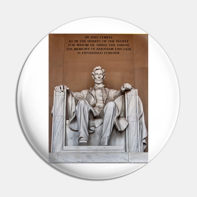 Lincoln Memorial Pin by joesaladino