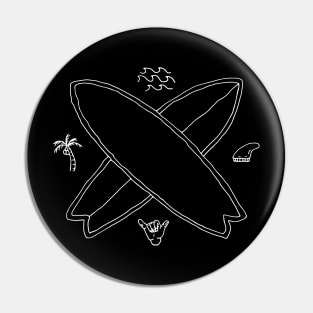 Surf Vibes (for Dark) Pin