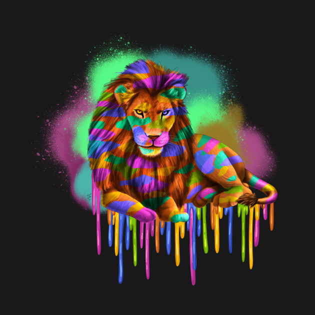 Discover Rainbow Lion - Rainbow Lion - T-Shirt