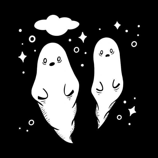 Spooky Ghosts in the Night Sky by This Is Sian Ellis