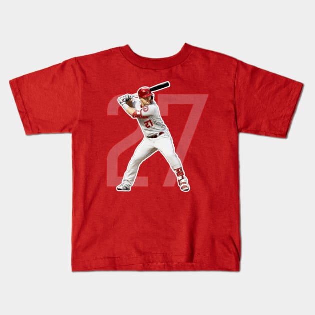 Mike Trout Los Angeles Angels - Los Angeles Angels Mike Trout - Kids T-Shirt