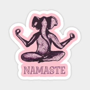 Yoga Elephant Namaste Magnet