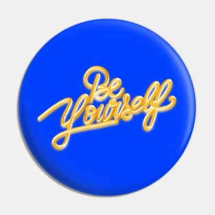 Be yourself 3D gold 5 Pin