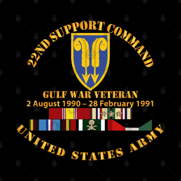 Gulf War Vet w  22nd Support Command - Cir w SVC by twix123844