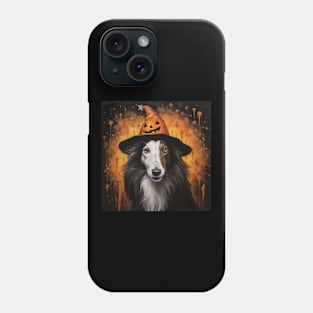 Halloween borzoi Phone Case