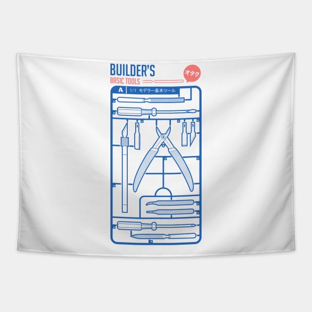 Builder's Basic Tools Tapestry by FunkyHusky