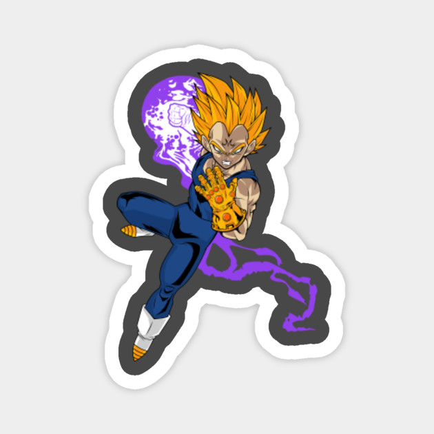 Vegeta Infinity Gauntlet Vegeta Magnet Teepublic